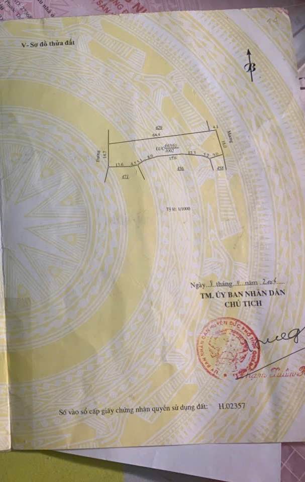 Đất nền Phổ Thạnh Đức Phổ 1002m² 450tr - Sổ đỏ chính chủ