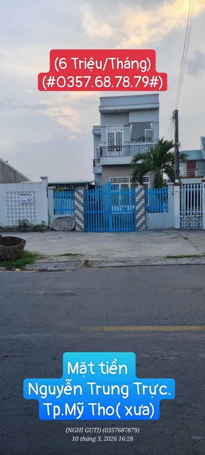 Nhà nguyên căn Mỹ Phong Mỹ Tho 120m² 6 triệu - Sẵn sàng ở ngay