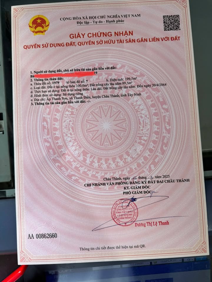 Nhà riêng Thanh Điền 200m² 1.55 tỷ - Chính chủ