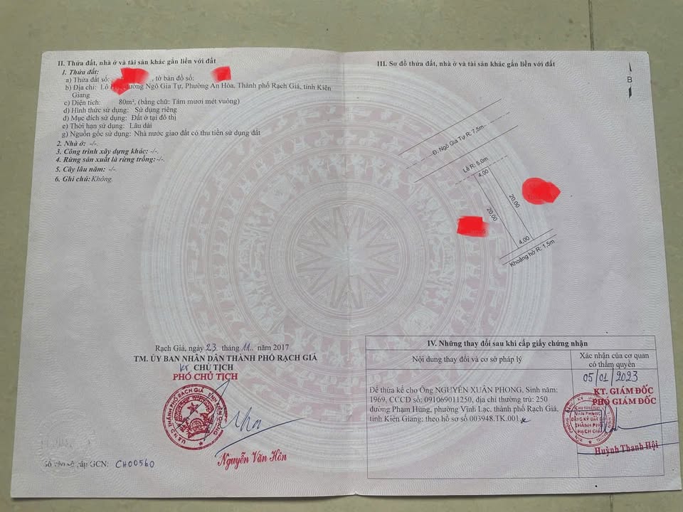 Đất nền An Hòa Rạch Giá 160m² - Sổ đỏ chính chủ