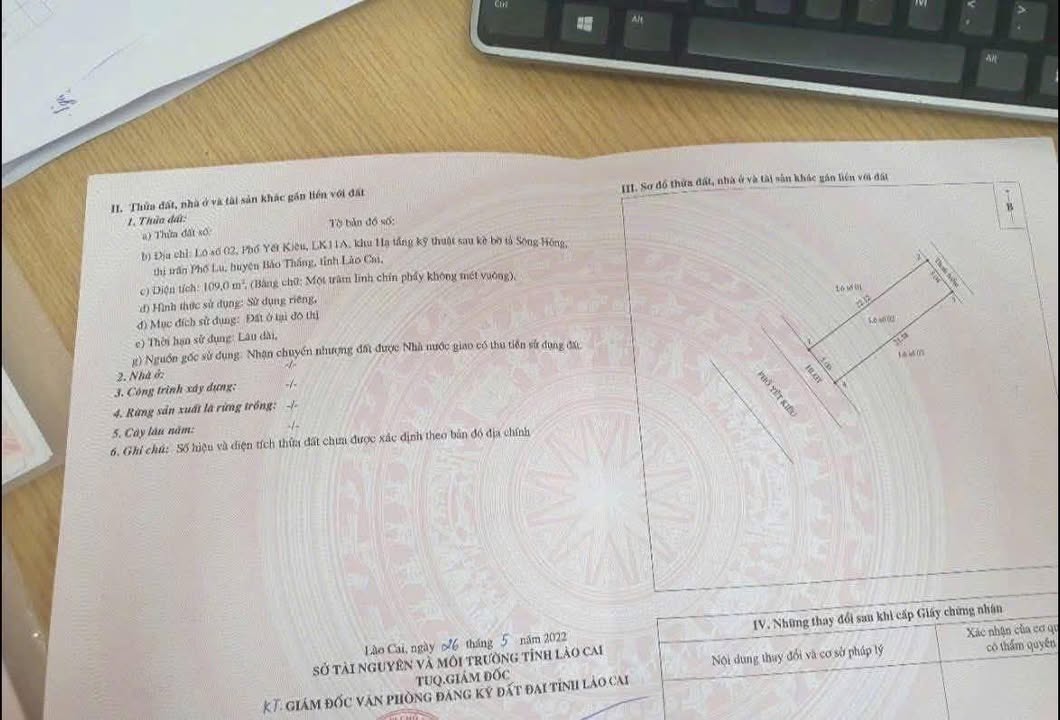 Đất nền Hoàn Kiếm Yết Kiêu 109m² 800tr - Sổ đỏ chính chủ