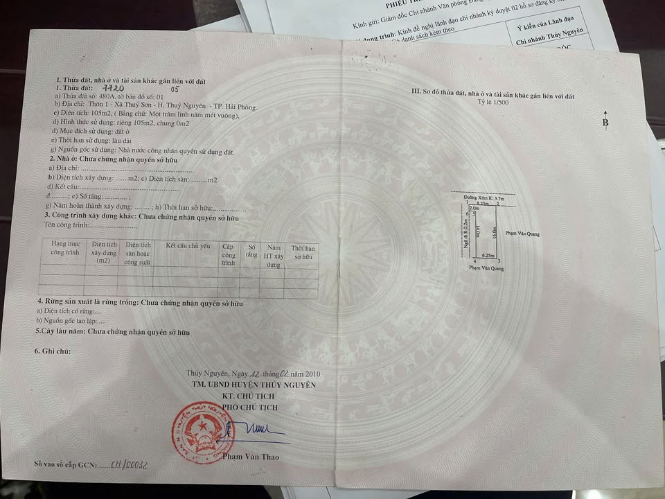 Nhà riêng Thủy Nguyên 105m² 5.2 tỷ - Chính chủ bán