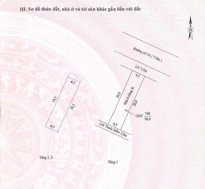 Nhà phố An Khánh đường 3A 90m² 5 tỷ – Ô tô vào tận nhà