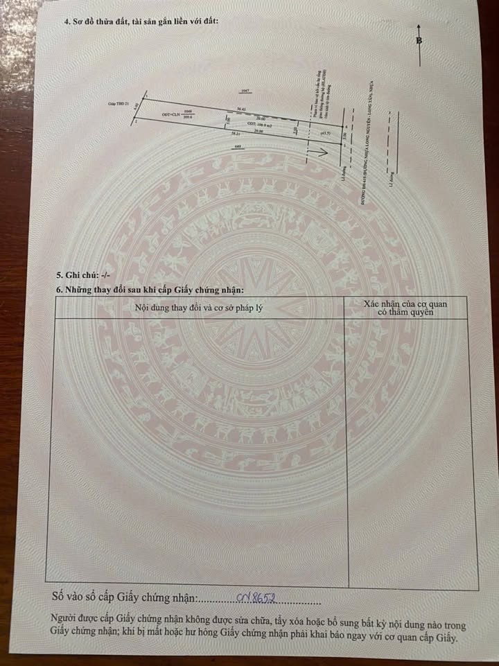 Đất nền Long Nguyên 280m² 1 tỷ - Sổ đỏ chính chủ