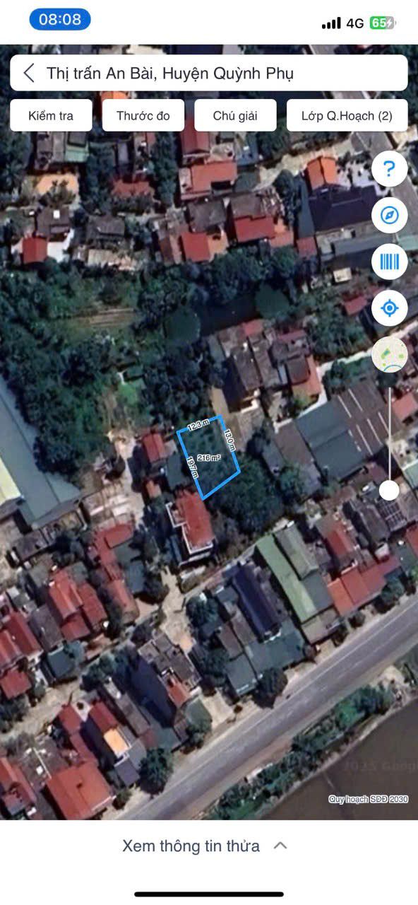 Đất nền An Bài Quỳnh Phụ 215m² full thổ cư - Sổ đỏ chính chủ