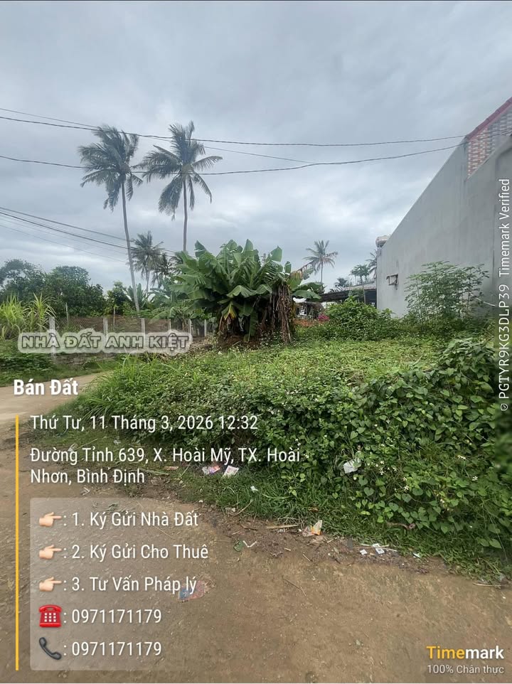 Đất nền Hoài Mỹ 212m² giá 800-899 triệu - Đường to ô tô