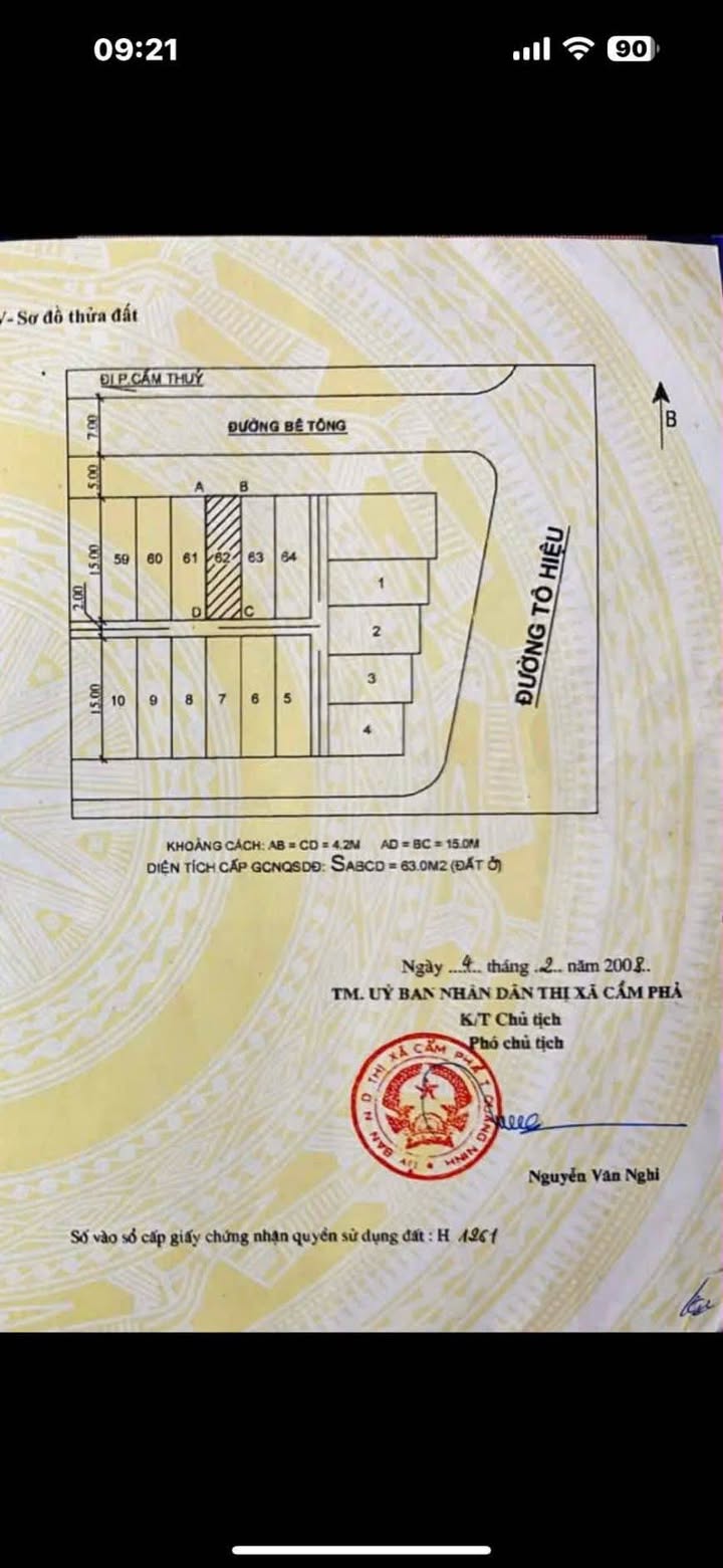 Đất nền Cẩm Phả 63m² 2.8 tỷ - Sổ đỏ chính chủ