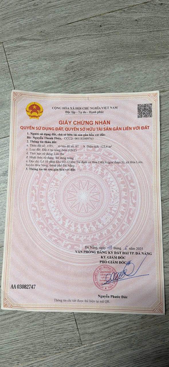 Đất Hòa Khánh Bắc Liên Chiểu 124m² 29xx triệu - Sổ đỏ