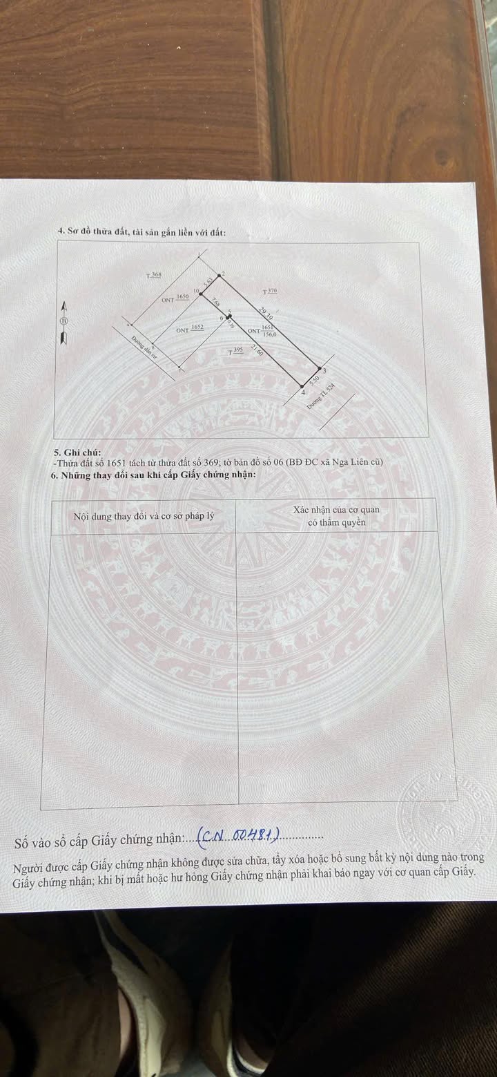 Đất nền Nga Liên Thanh Hóa 156m² 2.6 tỷ - Giá tốt hiếm có