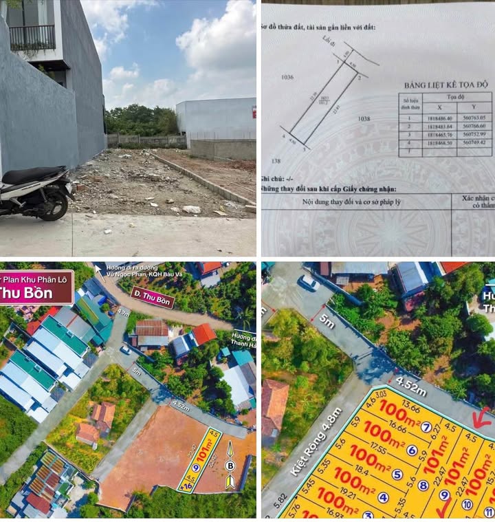 Đất nền Thu Bồn Huế 100m² 1.6 tỷ - Pháp lý rõ ràng