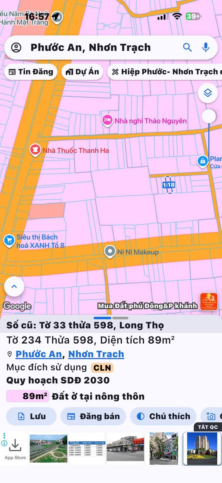 Đất nền Long Thọ Nhơn Trạch 90m² 1.13 tỷ - Sổ đỏ chính chủ