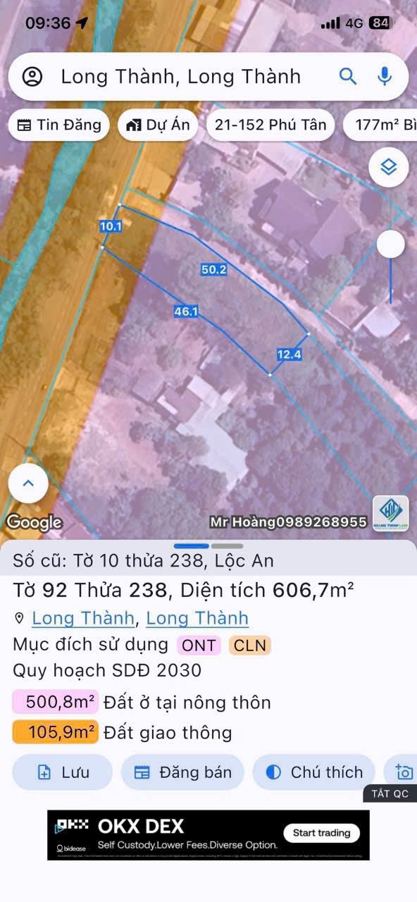 Đất nền Long Đức Long Thành 606m² 8 tỷ - Sổ đỏ chính chủ