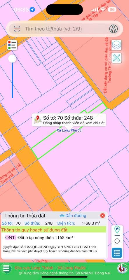 Đất nền Long Phước Long Thành 468m² - Sổ đỏ chính chủ