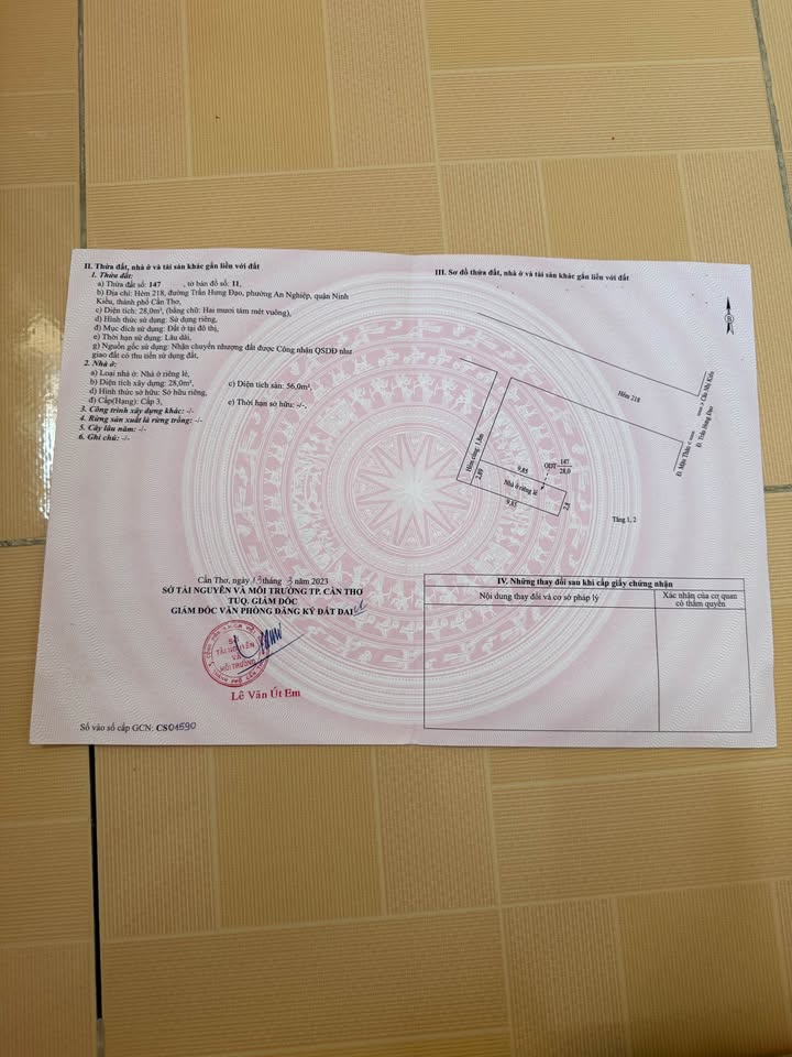 Nhà riêng Cần Thơ Trần Hưng Đạo 56m² - Chính chủ bán