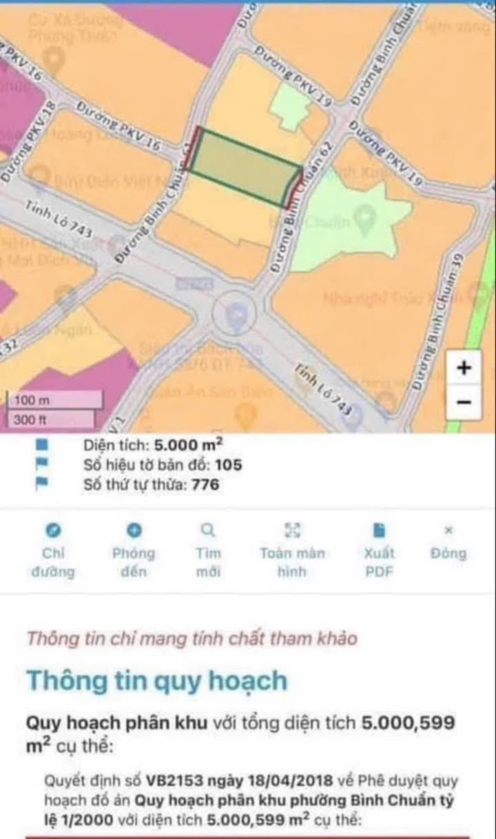Land Thuận An Bình Chuẩn 5.000m² 110 tỷ - Chính chủ sổ đỏ