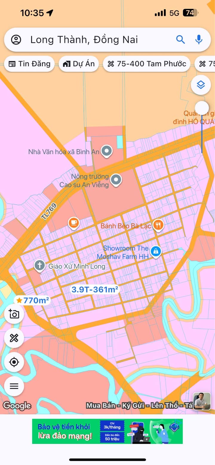 Đất nền Bình An Long Thành 90m² 1 tỷ - Sổ đỏ chính chủ