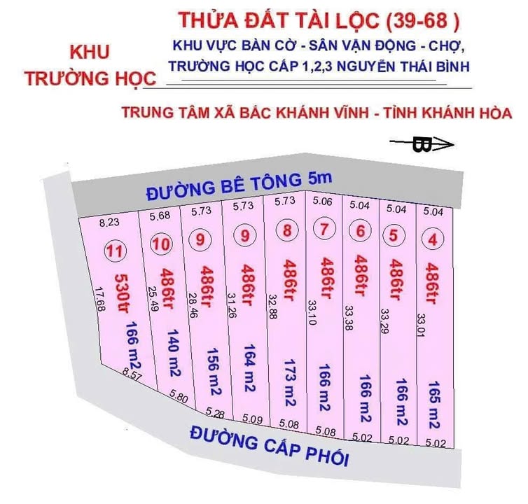 Đất nền Khánh Bình 166m² Khánh Vĩnh - Sổ đỏ chính chủ