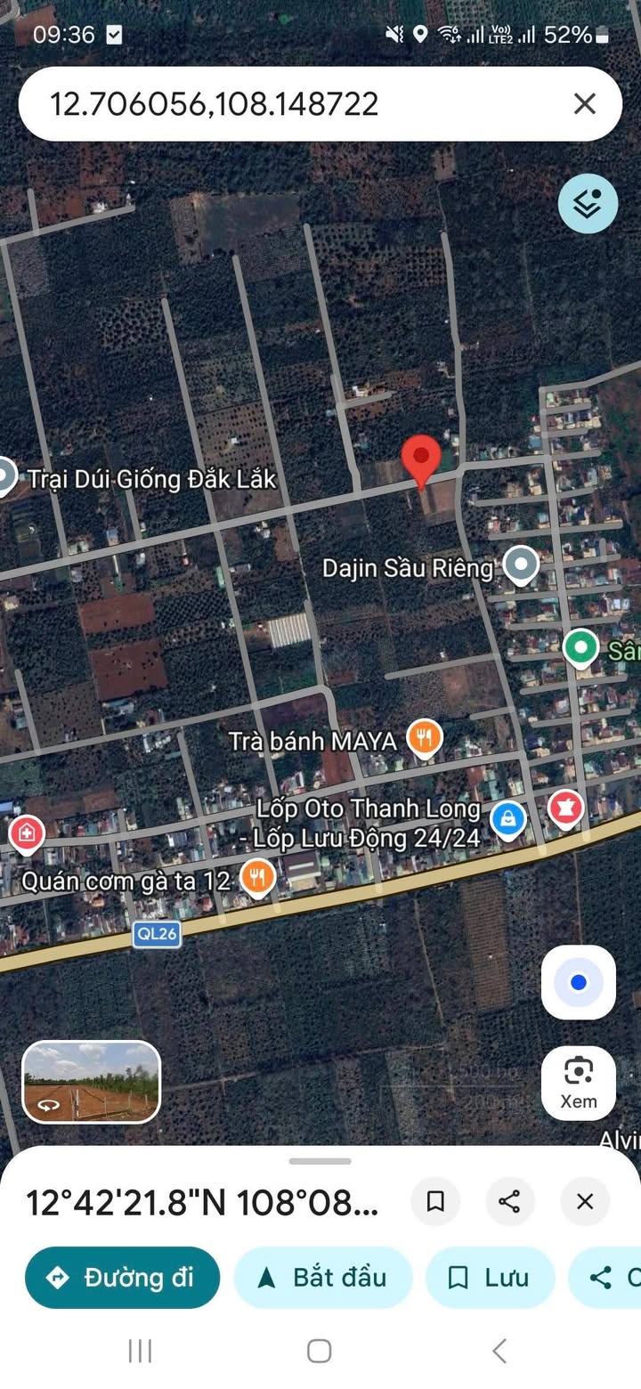 Đất nền Ea Tu km13 QL26 447m² giá 1.7 tỷ - Sổ đỏ chính chủ