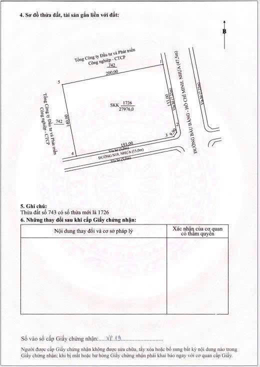 Đất KCN Bàu Bàng 28.000m² 110.88 tỷ - Sổ đỏ chính chủ