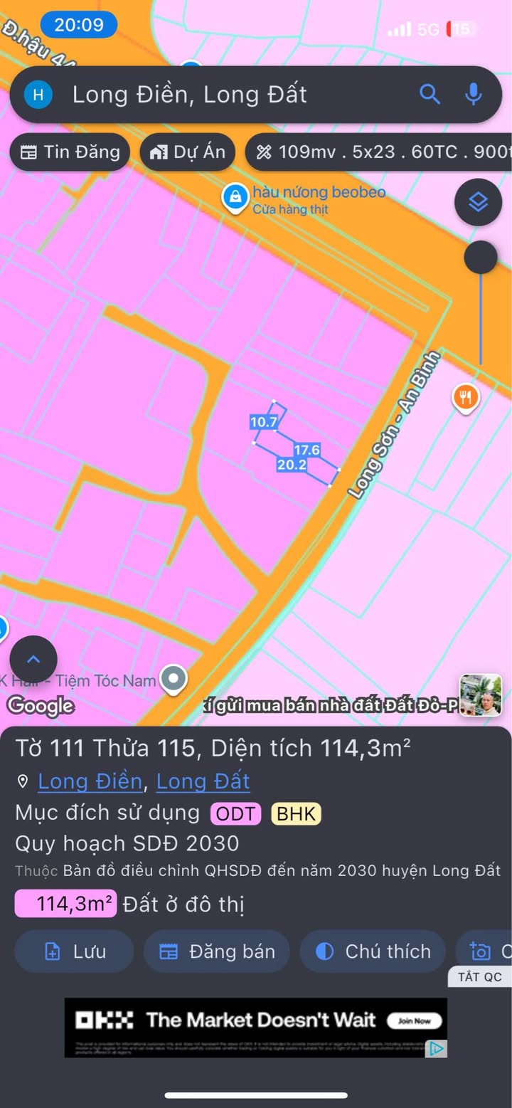 Đất nền Long Sơn An Bình 114m² 1.9 tỷ - Sổ đỏ chính chủ