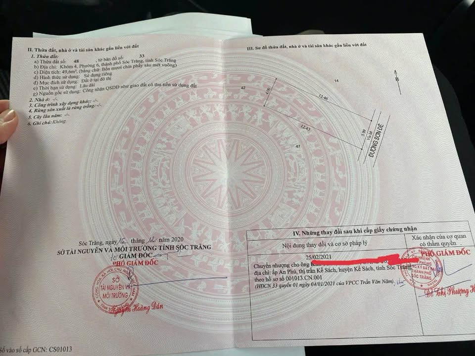 Nhà riêng Đường Sơn Đê Sóc Trăng 52m² - Vị trí đẹp