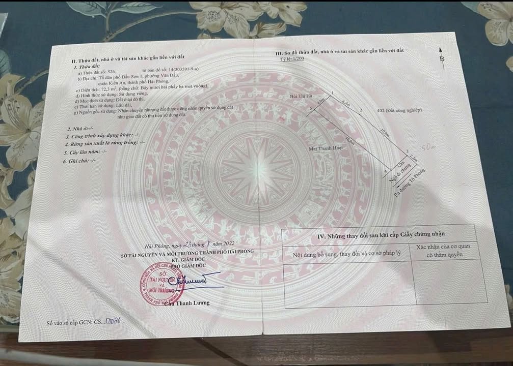 Nhà riêng Kiến An 72m2 1.38 tỷ - Chính chủ bán