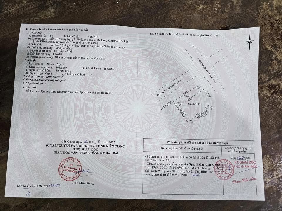 Nhà riêng Kiên Lương 103m² - Chính chủ bán