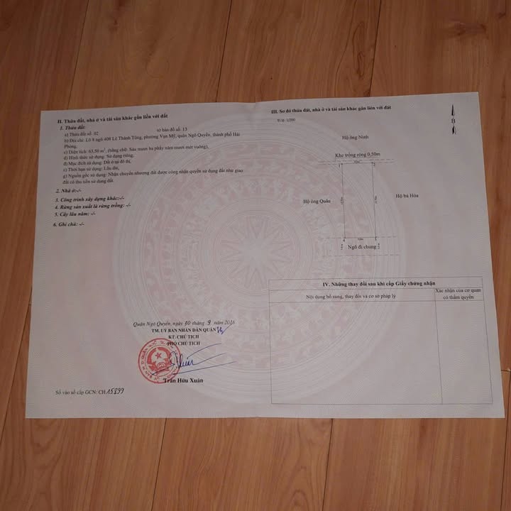 Đất Hải An 64m² giá 3.81 tỷ - Sổ đỏ chính chủ