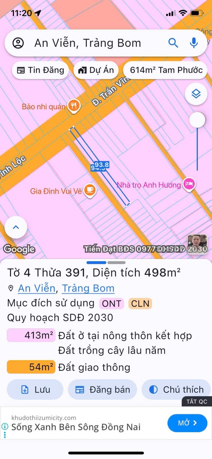 Shophouse Trần Vĩnh Lộc An Viễn 500m² 2.6 tỷ - Mặt tiền kinh doanh