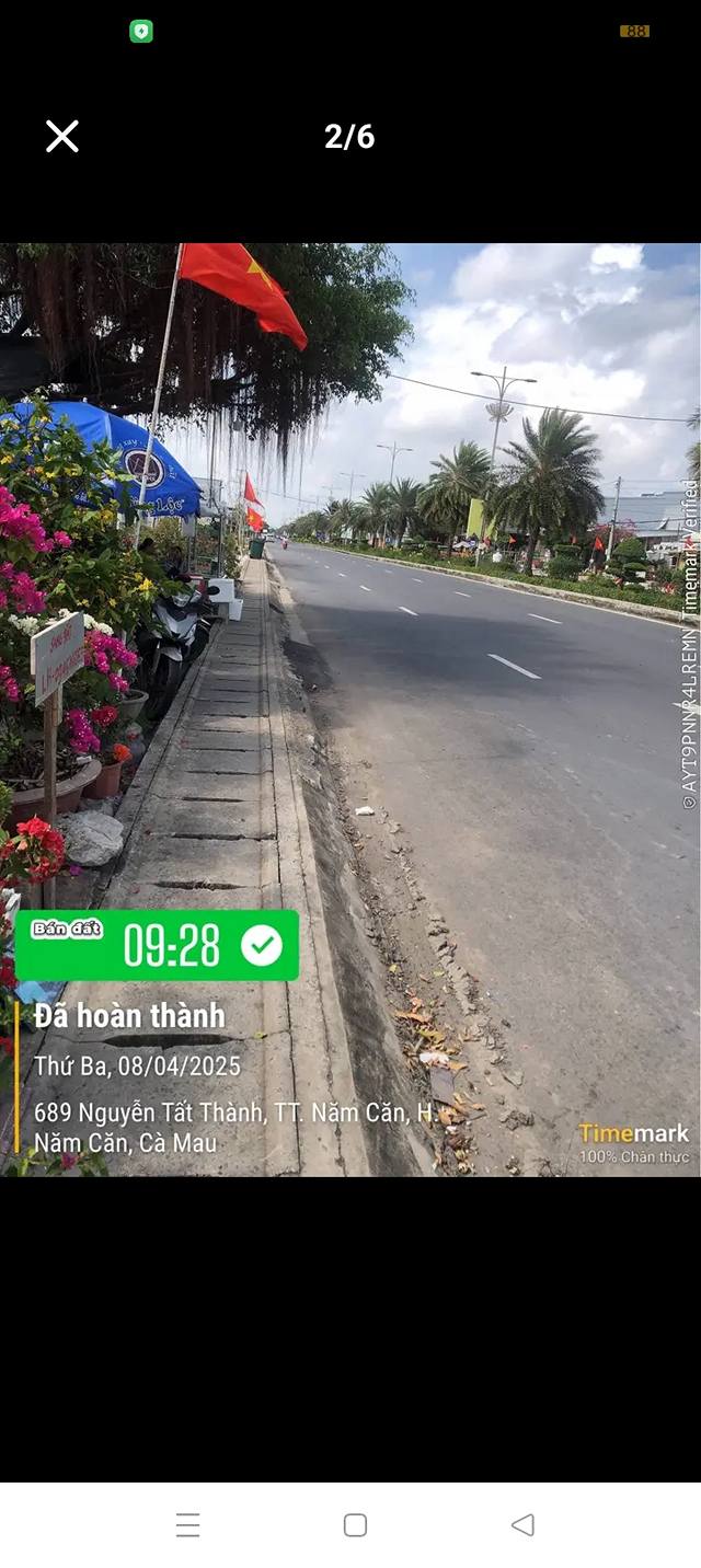 Đất nền Năm Căn 1.960m² giá 1,3 tỷ - Sổ đỏ chính chủ