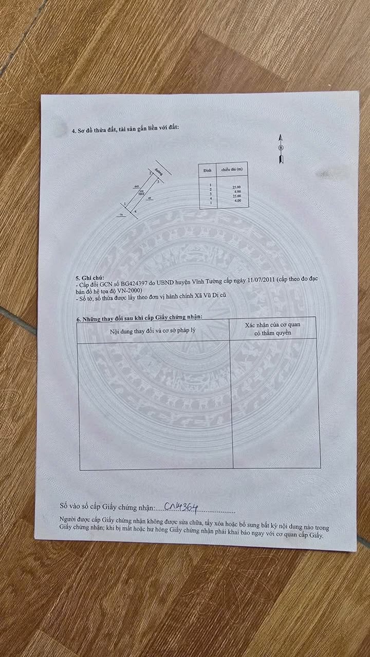 Đất nền Xuân Lai Vũ, Vĩnh Tường 100m² 2.2 tỷ - Sổ đỏ chính chủ, sát QL2C, dễ đầu tư