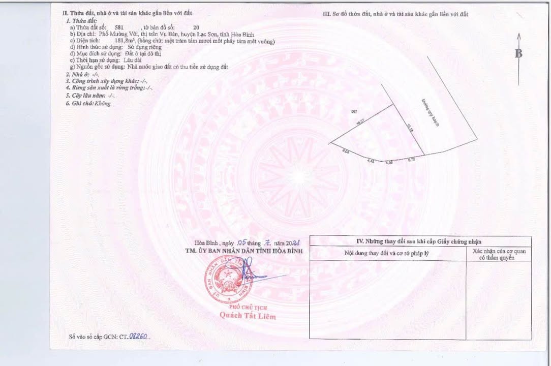 Đất nền DHOME Lạc Sơn 181m² 1.27 tỷ - Sổ đỏ chính chủ