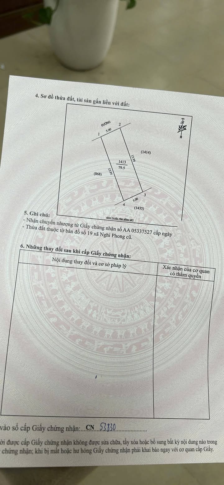 Đất Nghi Công Bắc 79.5m² giá 1.95 tỷ - Sổ đỏ chính chủ