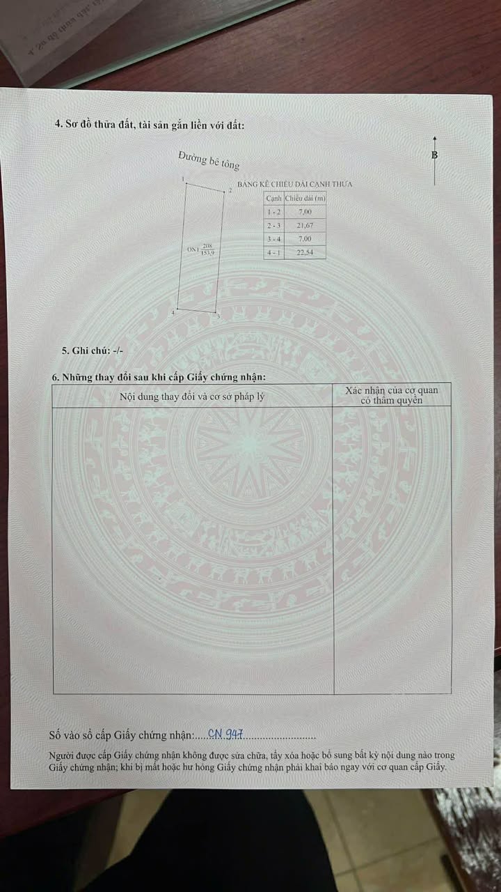 Đất xã Thanh Tân Thanh Hà 154m² 1.6 tỷ - Sổ đỏ, nằm sát đường lớn