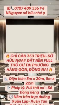 Đất nền Hàng Gòn 100m² 850 triệu - Sổ đỏ sẵn