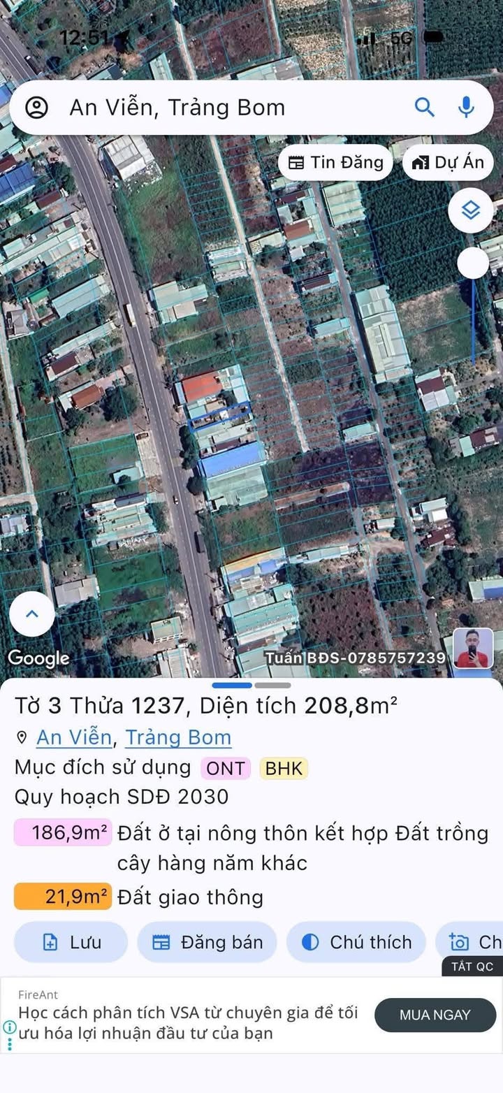 Đất nền KCN Giang Điền 100m² 4.9 tỷ - Tiềm năng tăng giá
