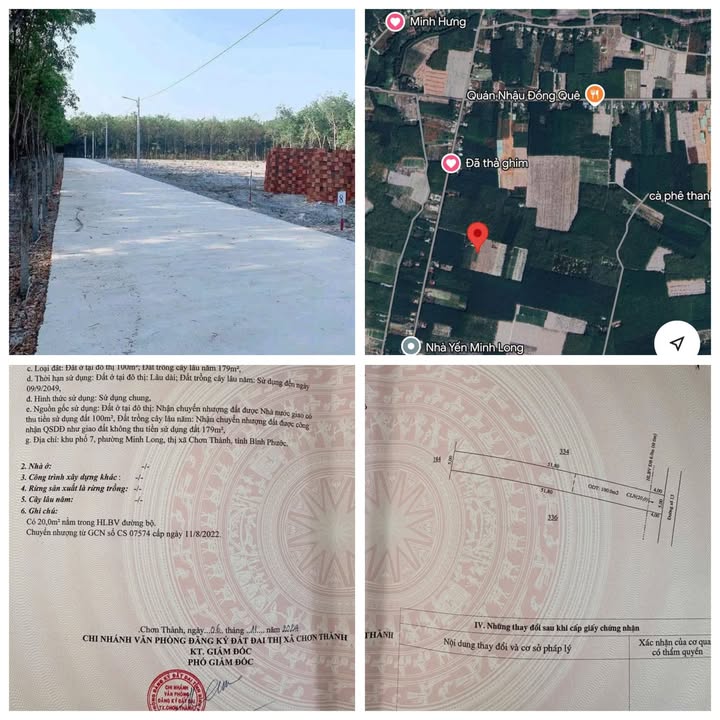 Đất nền Minh Long Chơn Thành 290m² 4xx triệu - Giá tốt hiếm có