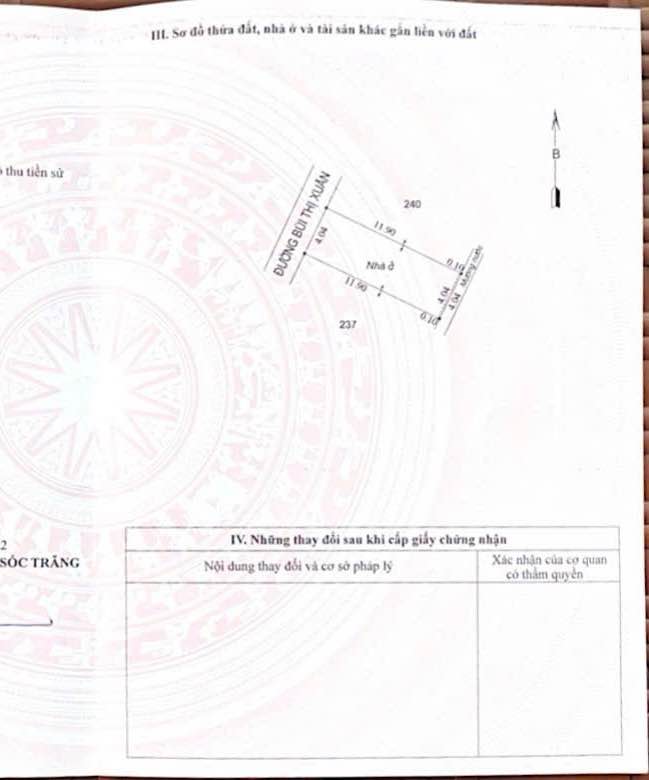 Nhà phố Bùi Thị Xuân Sóc Trăng 48m² giá thỏa thuận - Mặt tiền kinh doanh