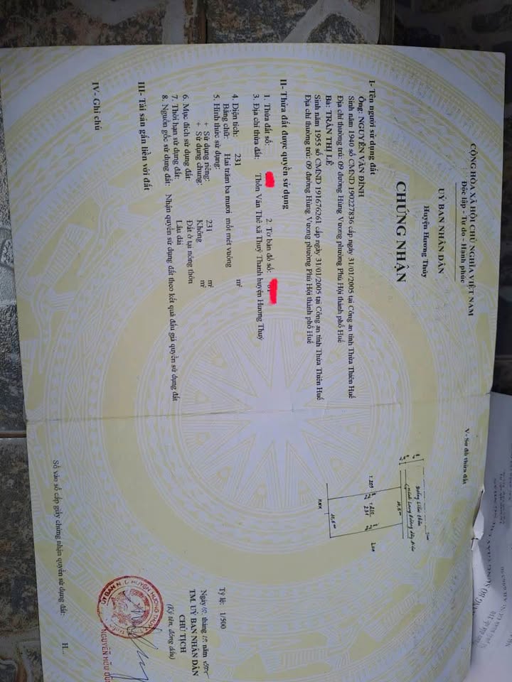 Đất nền Võ Văn Kiệt Huế 231m² 3.x tỷ - Sổ đỏ chính chủ