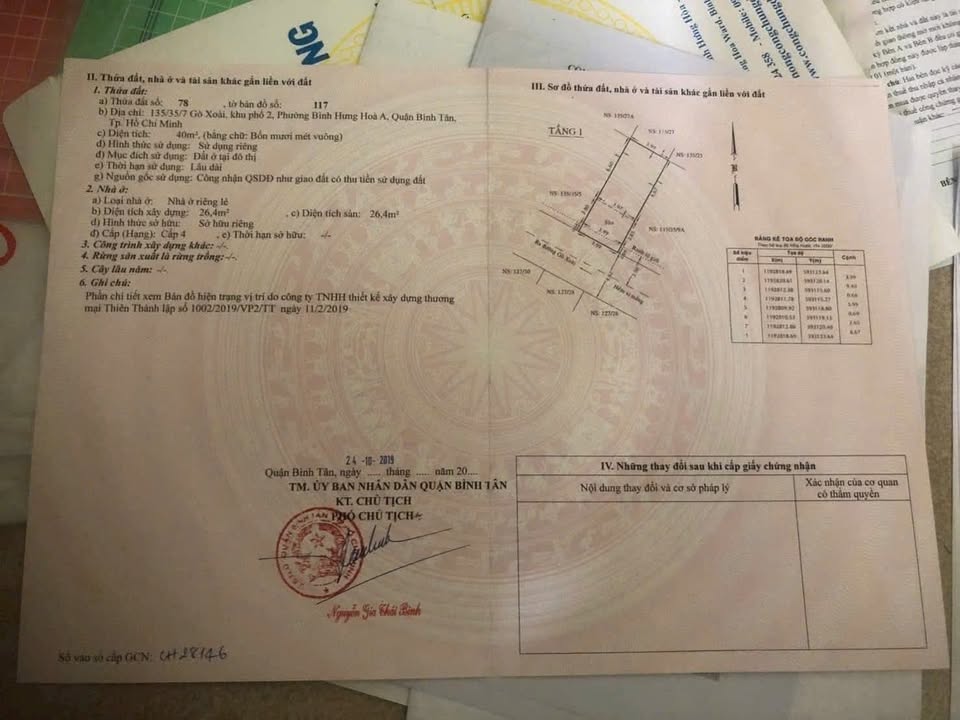 Đất Gò Xoài Bình Tân 40m² 3,97 tỷ - Đường ô tô