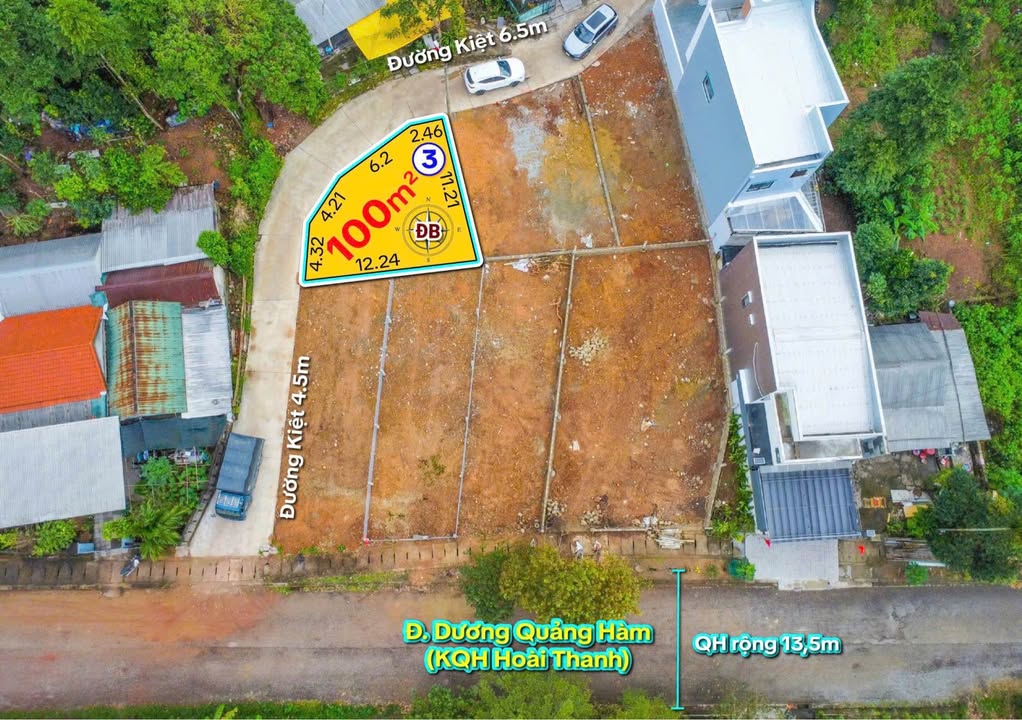 Đất nền Dương Quảng Hàm Huế 100m² 1.59 tỷ - Sổ đỏ chính chủ