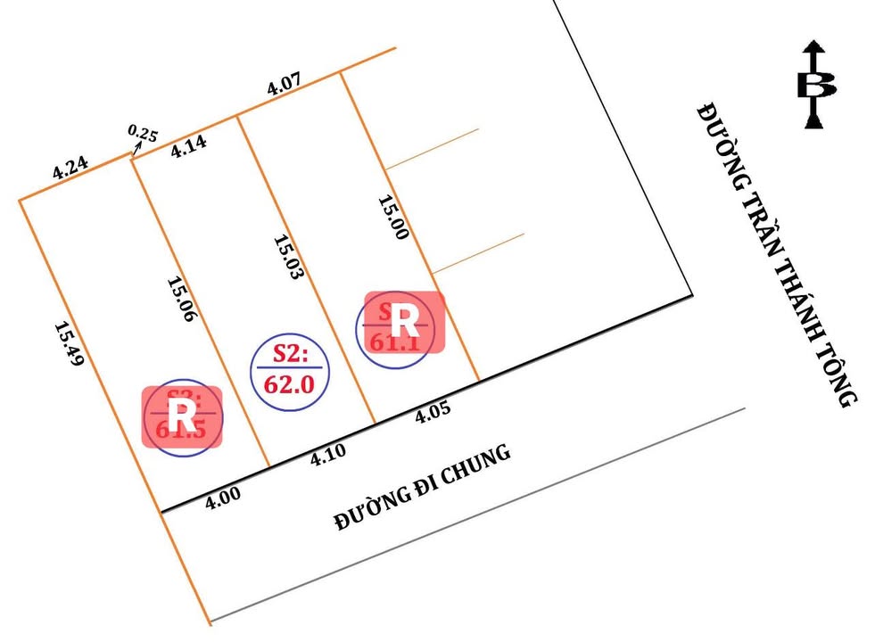 Đất nền Trần Thánh Tông Hưng Lộc 62m² 2.35 tỷ - Tiềm năng tăng giá