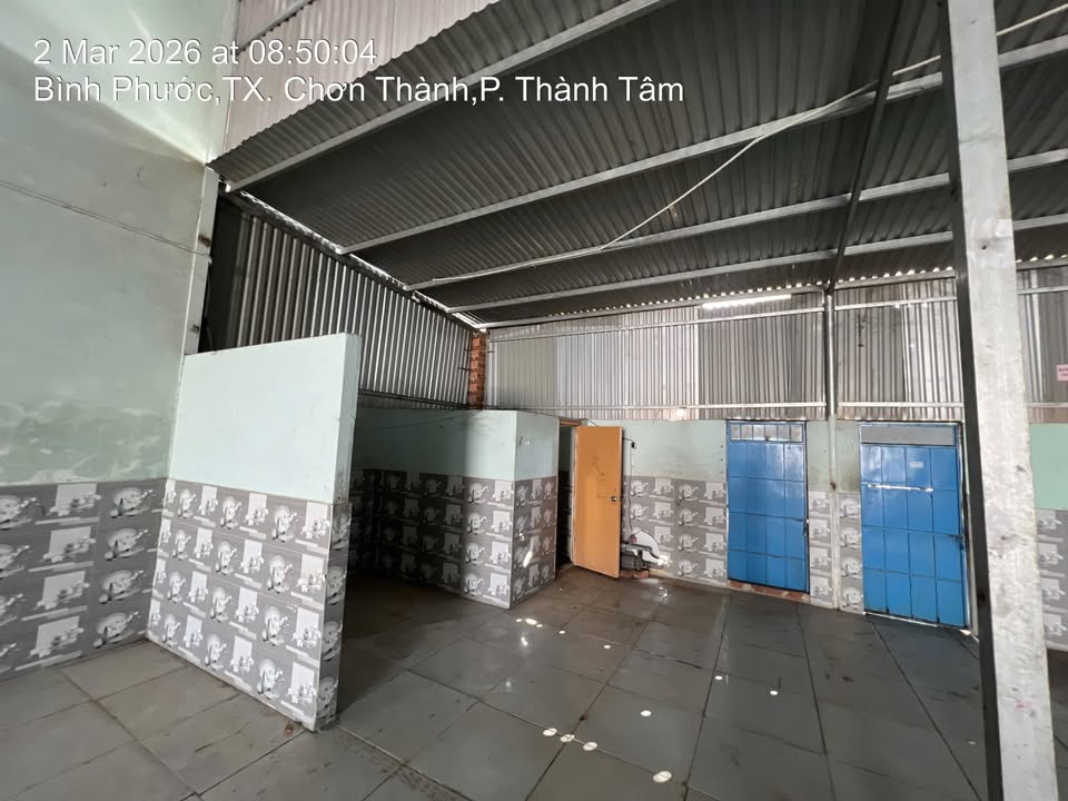 Kho/Xưởng Chơn Thành 500m² 13 triệu - Hoạt động ngay