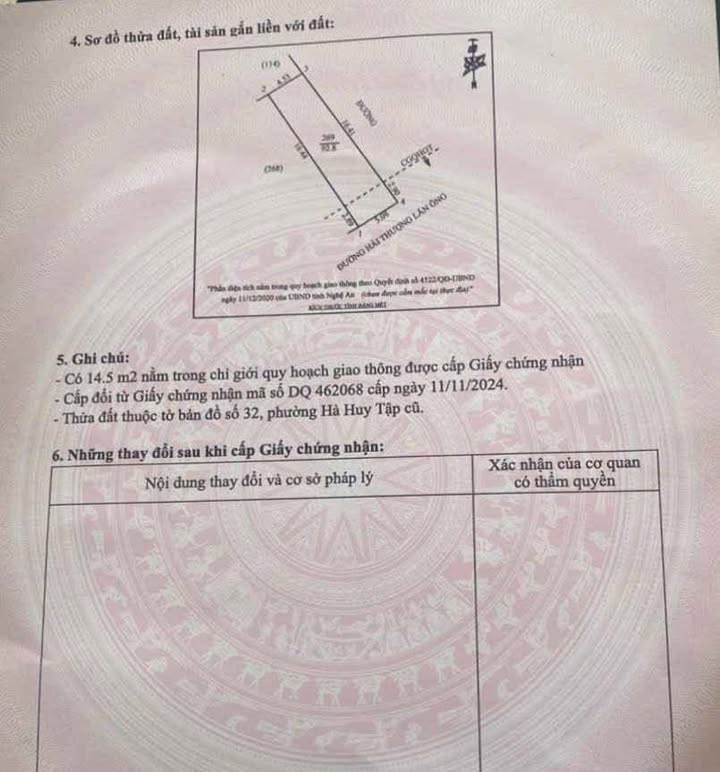 Đất nền Vinh Hải Thượng Lãn Ông 93m2 7,7 tỷ - Sổ đỏ