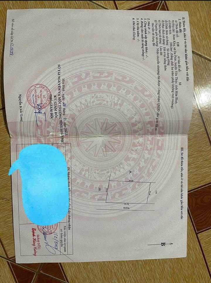 Đất Yên Thủy Hòa Bình 300m² 700 triệu - Đất thổ cư 100%