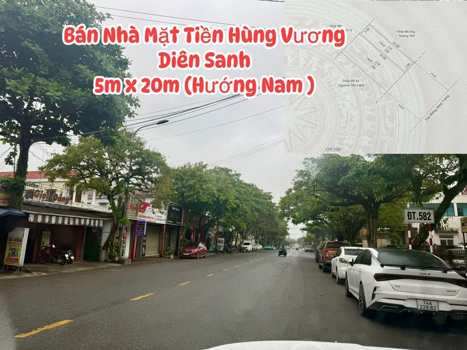 Nhà mặt tiền Hùng Vương Diên Sanh 100m² - Mặt tiền KD