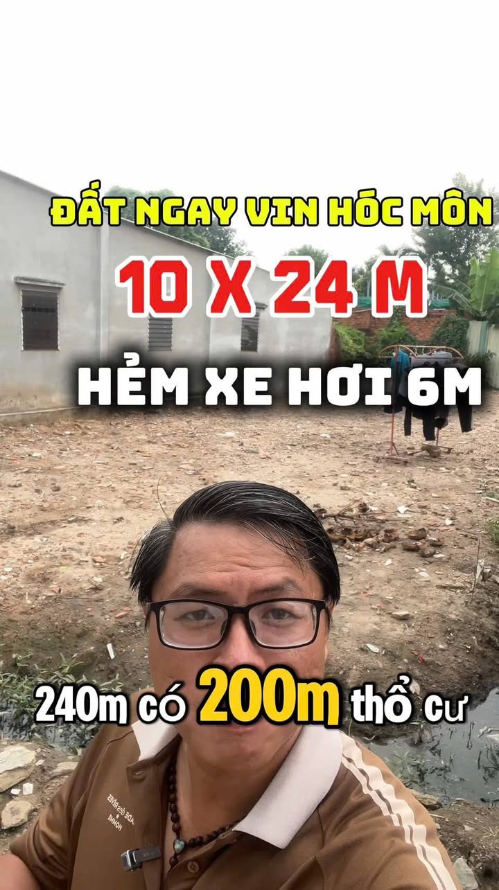 Đất nền Nguyễn Văn Bứa 240m² 5.6 tỷ - Sổ đỏ chính chủ