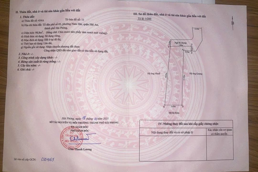 Đất nền Nam Hòa Nam Hải 99m² 2,2 tỷ - Sổ đỏ chính chủ