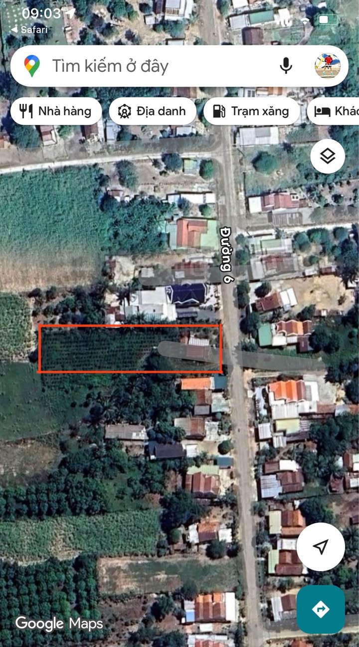 Đất nền DT6 Hòa Trí Ninh Hòa 1191m² 1.6 tỷ - Đường to ô tô