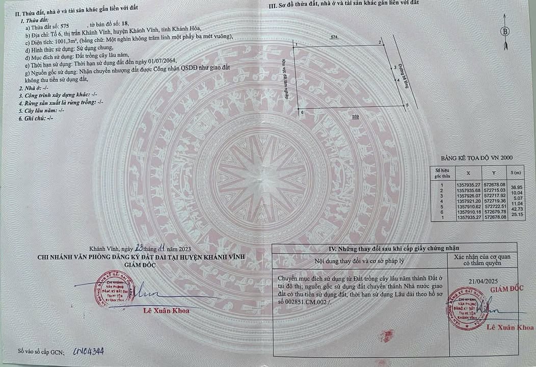 Đất nền Khánh Vĩnh 1000m² thỏa thuận - Phân lô ngay